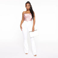 WW | Damen Hohe Taille Demon Jeans mit Geradem Bein