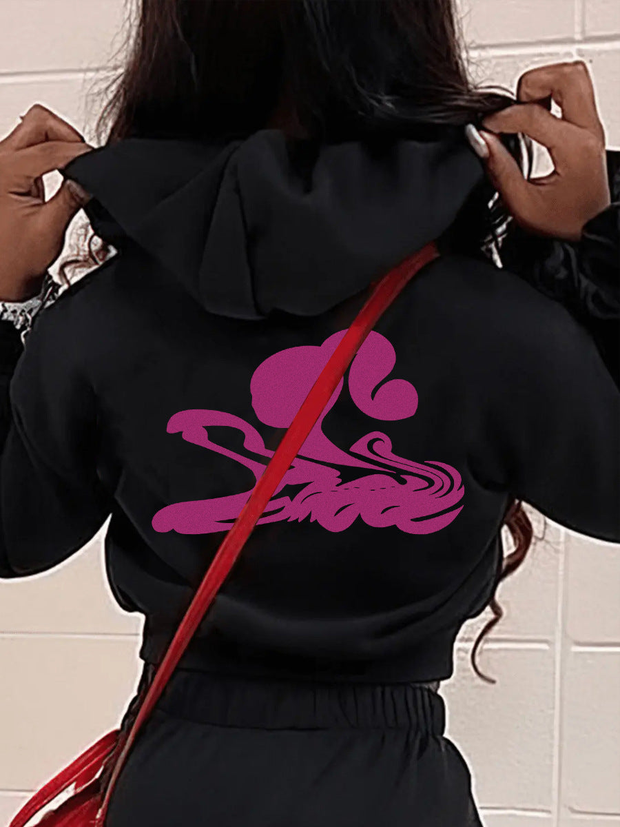 Damen Sportliche Kapuzenjacke WW