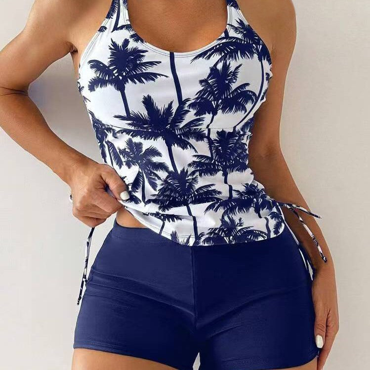 Femme Athletic Tankini Schwimmset mit verstellbaren Seitenschnüren WW