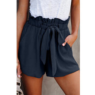 Damen Sommerliche Shorts mit verstellbarem Bund und praktischen Taschen WW