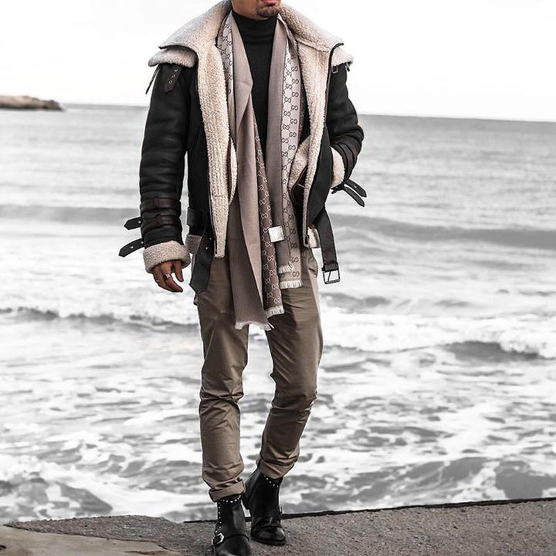 Herren Fliegerjacke mit luxuriösem Kunstfellfutter und modernen Akzenten WW