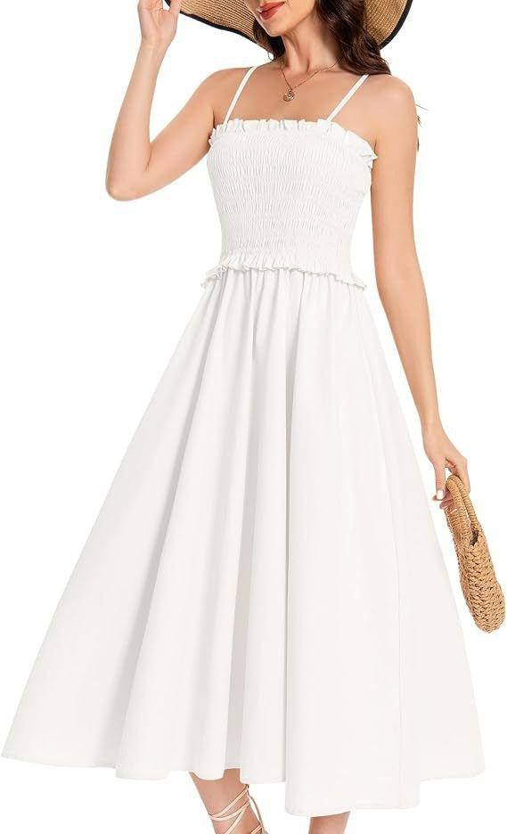 Damen elastisches Maxikleid mit Rüschendetails und geschmeidigem Material W&W Mode