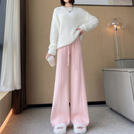 Damen Bequeme weit geschnittene Hose aus hochwertigen Materialien WW