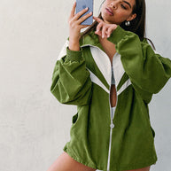 Damen Sportlich Elegante Sommerjacke und Shorts Set WW