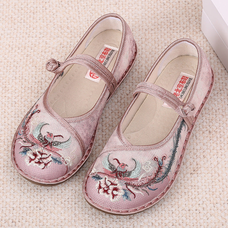 Femme Bestickte Mary Jane Flats WW