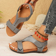 Damen Bequeme Leichte Zehensandalen mit Gepolstertem Fußbett WW