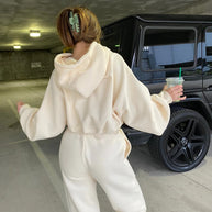 Damen Sportliches Sweatshirt- und Jogginghose-Set WW