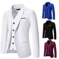 Herren elegant ausgestattetes Anzugset mit Blazer, Weste und Hose WW