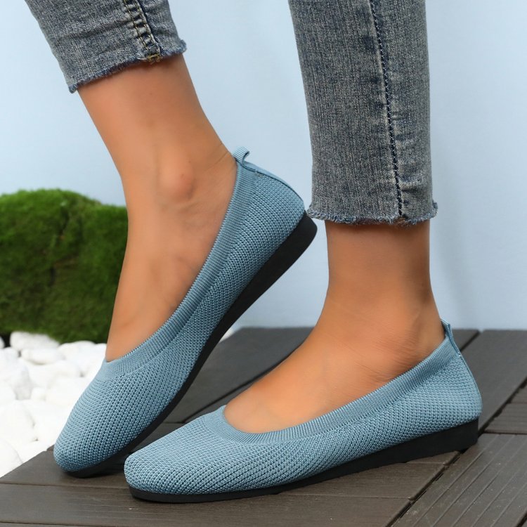 Damen bequeme Slip-On Ballerinas W&W Mode