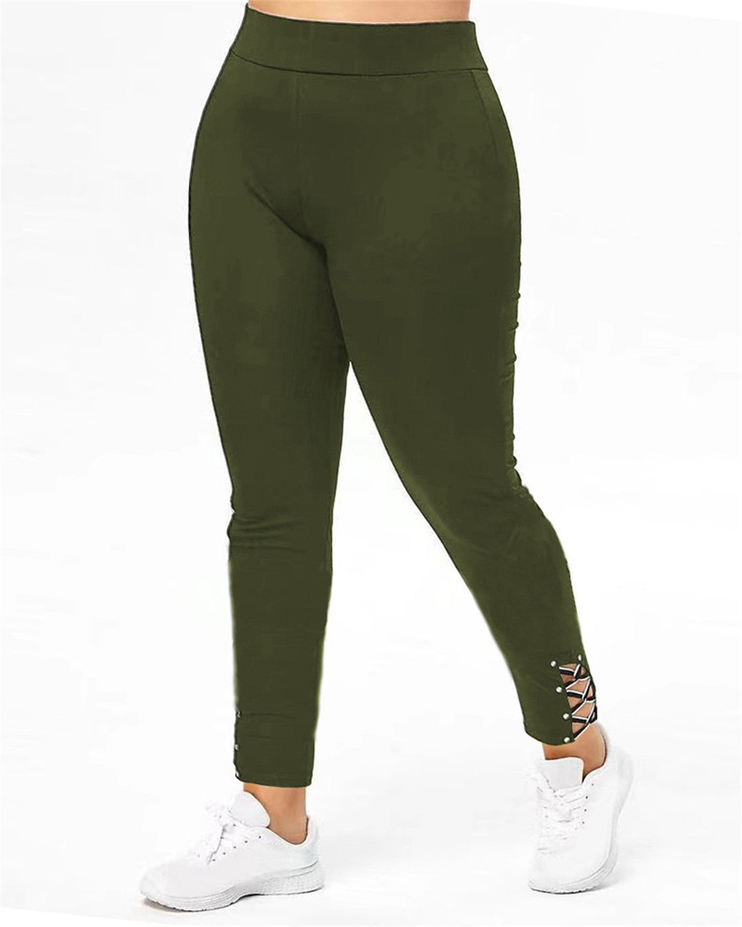 Damen Sportleggings mit eleganten Schnürdetails WW