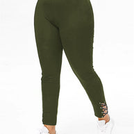 Damen Sportleggings mit eleganten Schnürdetails WW