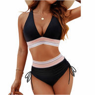 Damen Anpassbares Hochtailliertes Bikini Set WW