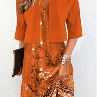 WW | Elegantes Langrock Zwei-Teile Kleid
