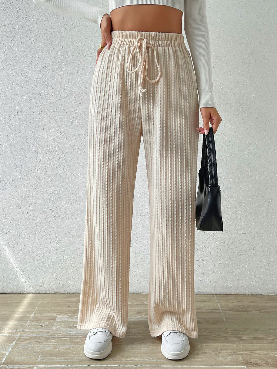 Damen Bequeme Stoffhose mit strukturierter Oberfläche WW