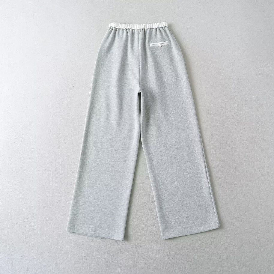 Damen gemütliche Sweatpants mit elastischem Bund und seitlichen Taschen WW