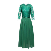 WW | Elegantes Maxi Kleid Mit Spitze Und Chiffon Für Damen
