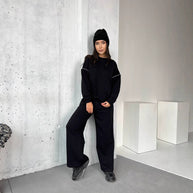 Damen Sportliches und bequemes Sweatshirt-Pants-Set WW
