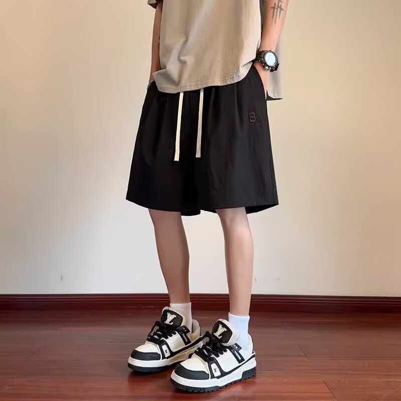 Herren Bequeme Leinen-Shorts mit verstellbarem Kordelzug und seitlichen Taschen W&W Mode