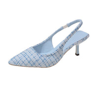 Damen Slingback-Pumps mit elegantem Stoffmix und modischem Absatz W&W