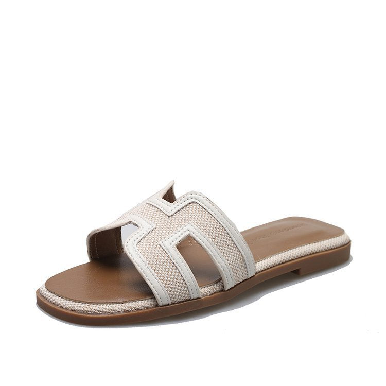 Damen Modische Slipper mit raffinierter Riemenkonstruktion WW