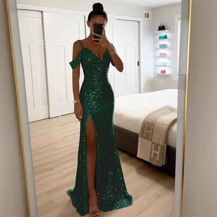 W&W Mode | Elegantes Damenkleid Mit Pailletten Und Trägern