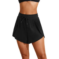 Damen Sportliche Shorts mit elastischem Bund und seitlichen Taschen WW
