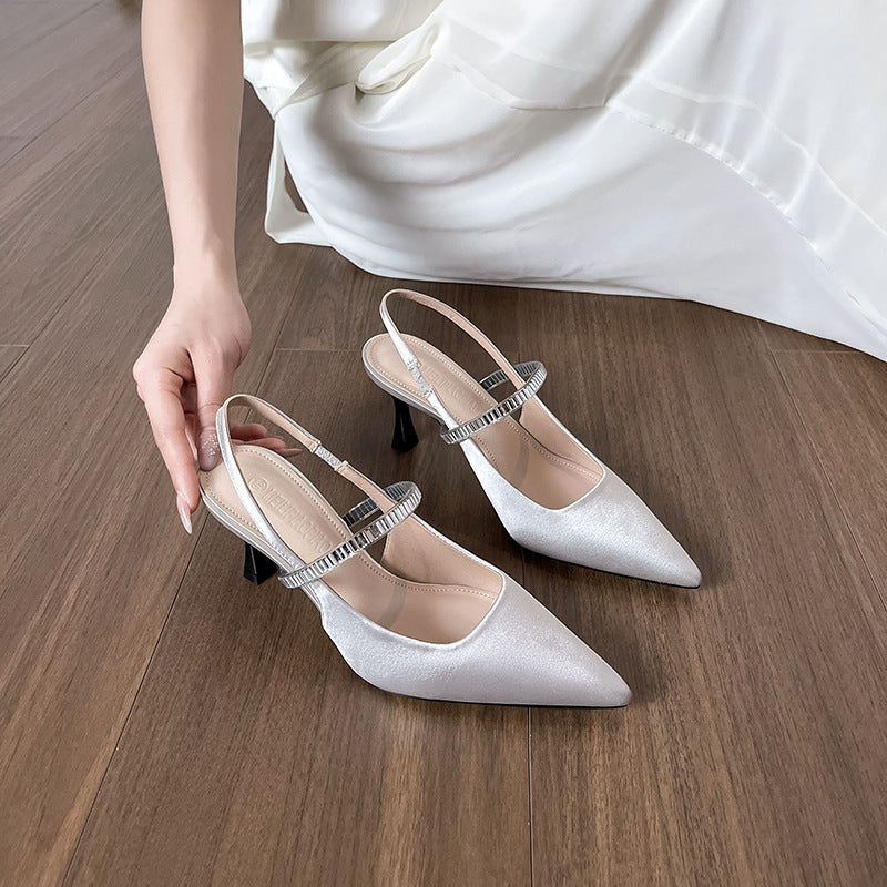 Damen elegante Sling-Pumps mit modischem Riemchen WW