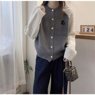 Damen Strickjacke mit dekorativen Zopfmustern WW