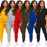 Damen Sportset mit T-Shirt und Leggings WW