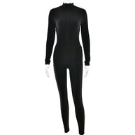 Damen Sportlicher Langarmanzug mit hochwertigem Reißverschluss und figurformendem Design W&W