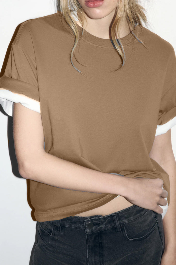 Damen lässiges Oversized T-Shirt aus hautfreundlichem Baumwollmix WW