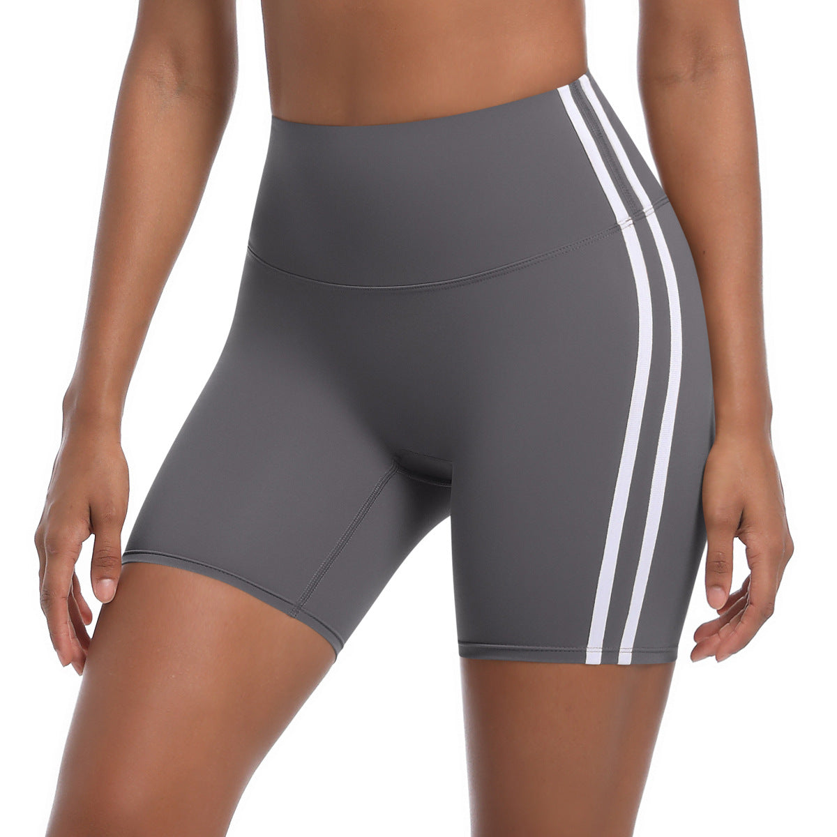Damen Sportliche Shorts mit hohem Bund und strategischen Einsätzen für aktiven Komfort WW