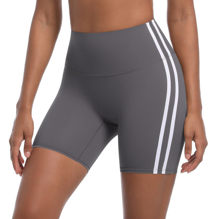 Damen Sportliche Shorts mit hohem Bund und strategischen Einsätzen für aktiven Komfort W&W Mode