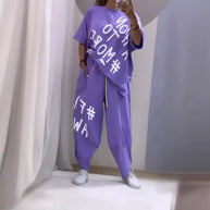 Damen Sportliche entspannte Loungewear-Set WW