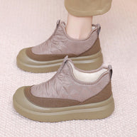 Damen Bequeme und wetterfeste Slip-On Boots mit weichem Innenfutter WW