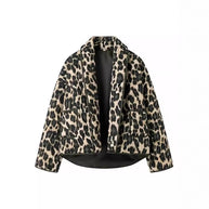Damen Steppjacke im eleganten Leopardenmuster WW