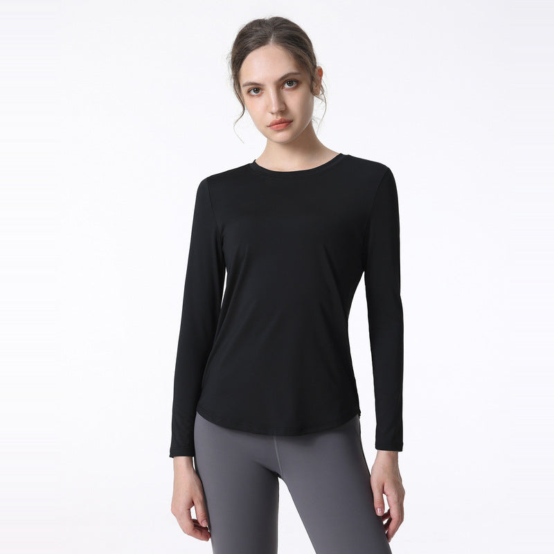 Damen Atmungsaktives Langarm-Sportshirt mit UV-Schutz und feuchtigkeitsableitender Technologie WW