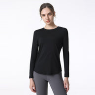 Damen Atmungsaktives Langarm-Sportshirt mit UV-Schutz und feuchtigkeitsableitender Technologie WW