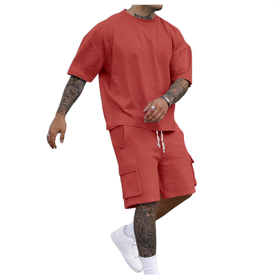 Herren Sportliches Cargo-Set WW