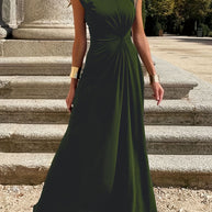 Damen Elegantes Abendkleid mit schickem Faltenwurf und figurbetontem Schnitt WW