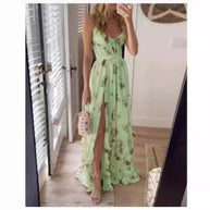 WW | Bedrucktes Strandurlaub Langrock Kleid