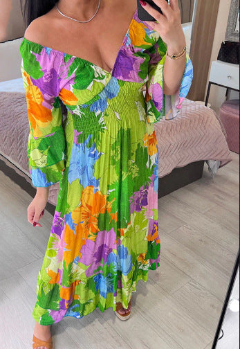 WW | Sommerfertig Strand Locker Lang Rock Kleid