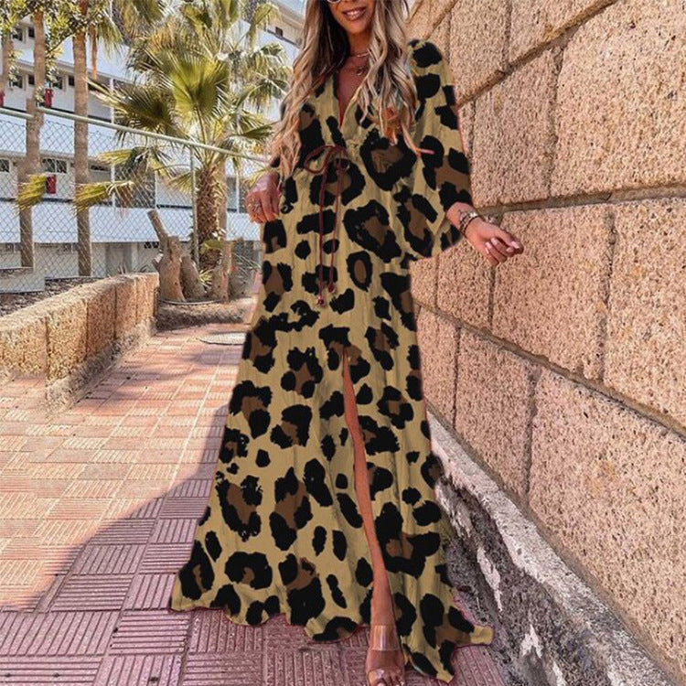 WW | Bodendo Lange Lebendige Farbige Dusterkleid