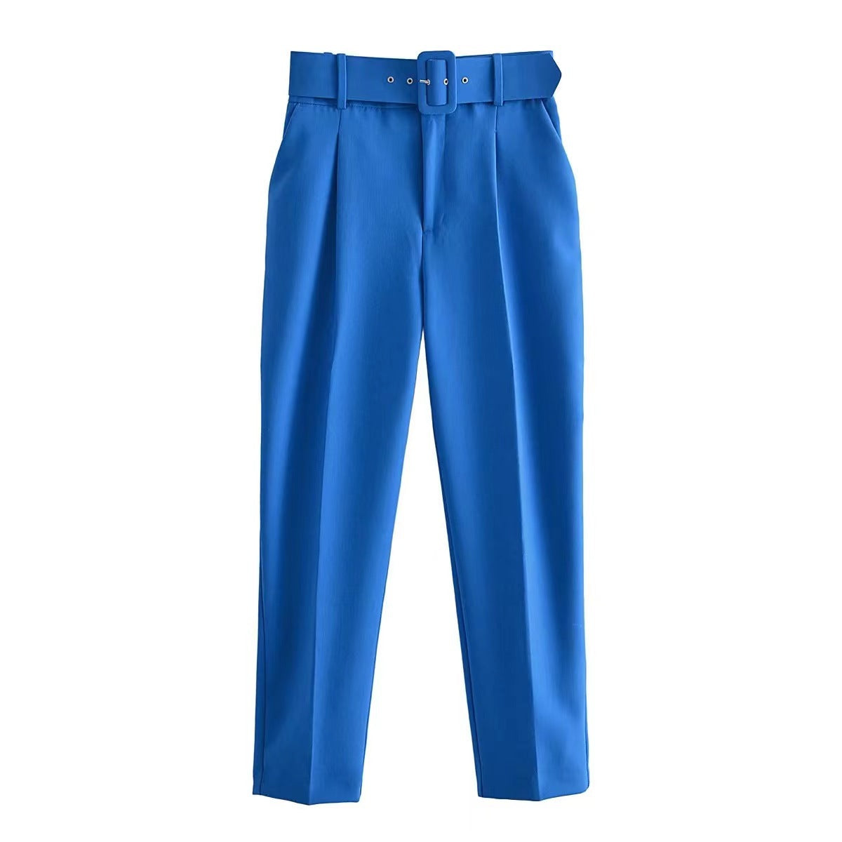 Damen weite Hochbundhose mit schickem Gürtel WW