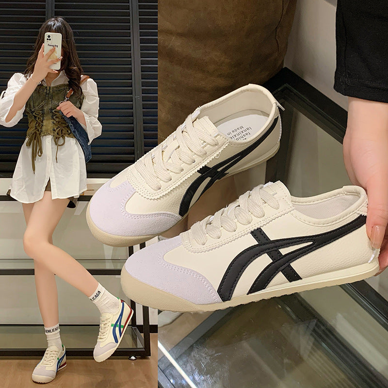 Damen Sportliche Sneakers im Retro-Design mit kontrastierenden Farbakzenten WW