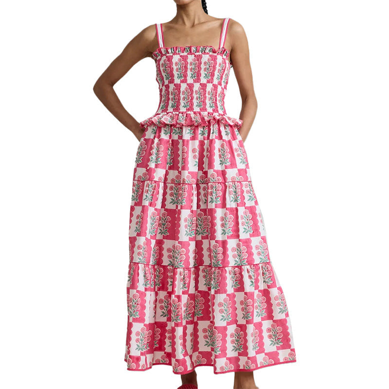 Damen maxikleid mit raffiniertem Blütenmuster W&W Mode