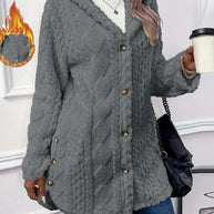 Damen Kuschelige Teddyjacke WW