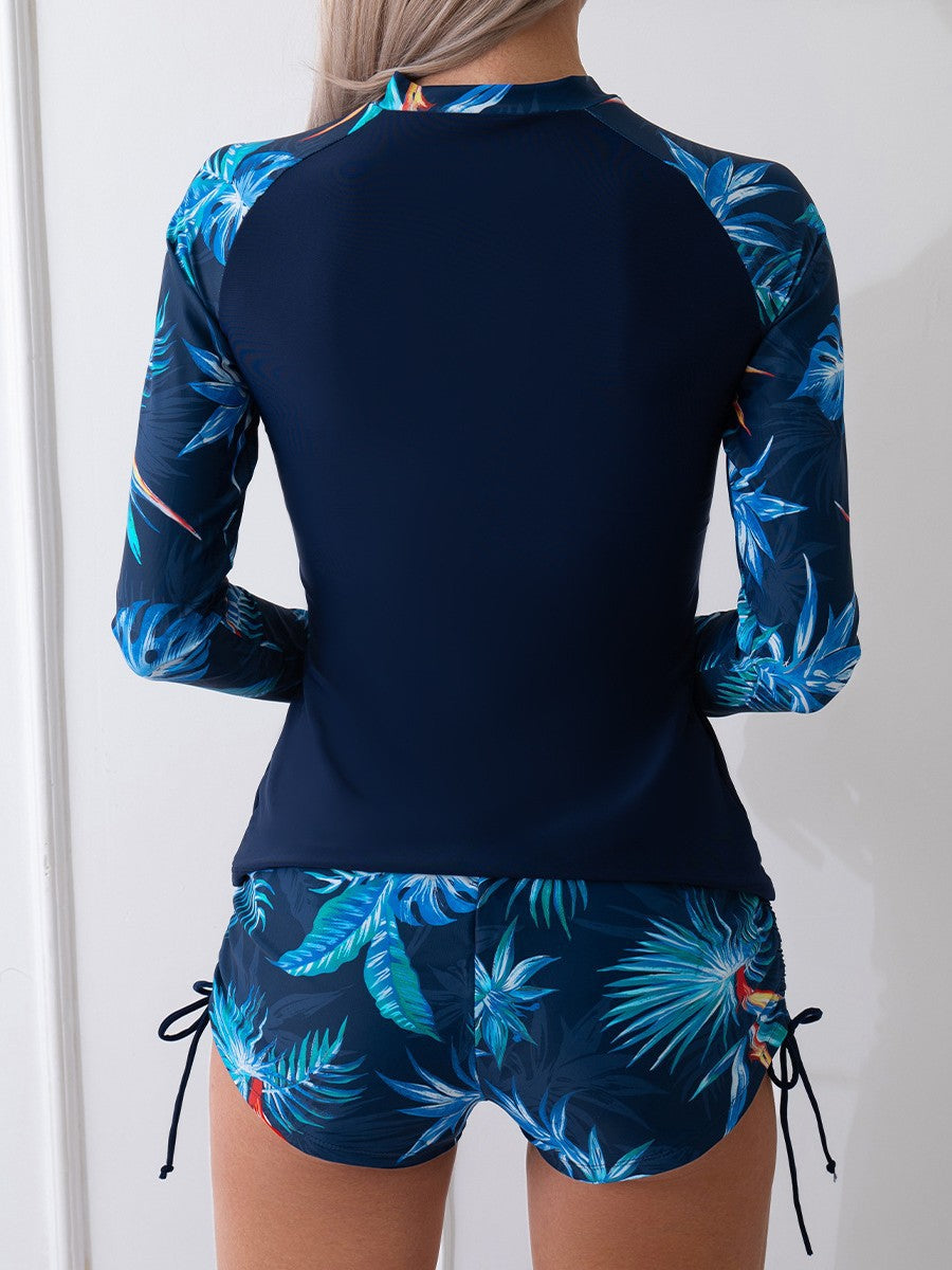 Damen Sportliches Rashguard mit kurzer Hose WW