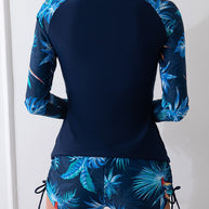 Damen Sportliches Rashguard mit kurzer Hose WW