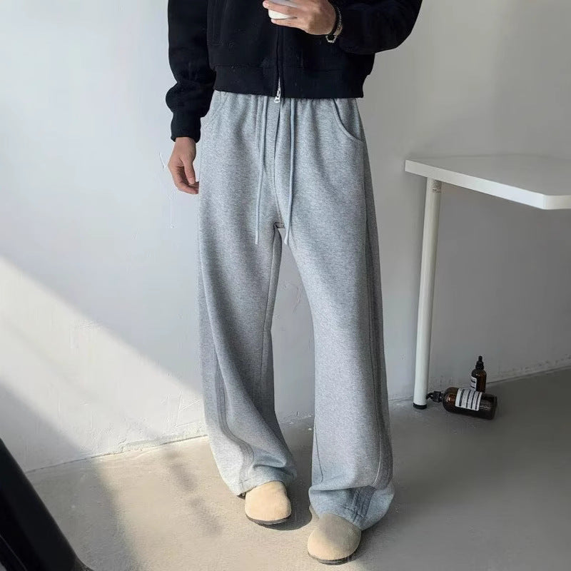 Herren Bequeme Relaxed Fit Sweatpants mit elastischem Bund und praktischen Taschen WW